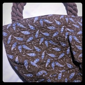 Cotton Quilted Lunch Tote Bag